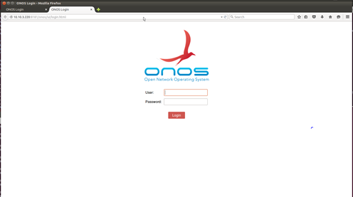 ONOS Login Page
