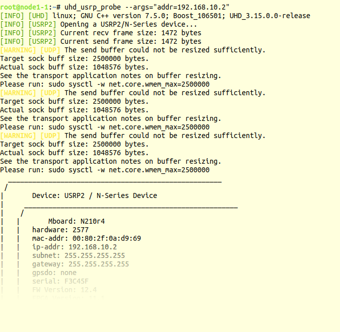 uhd_usrp_probe with n210